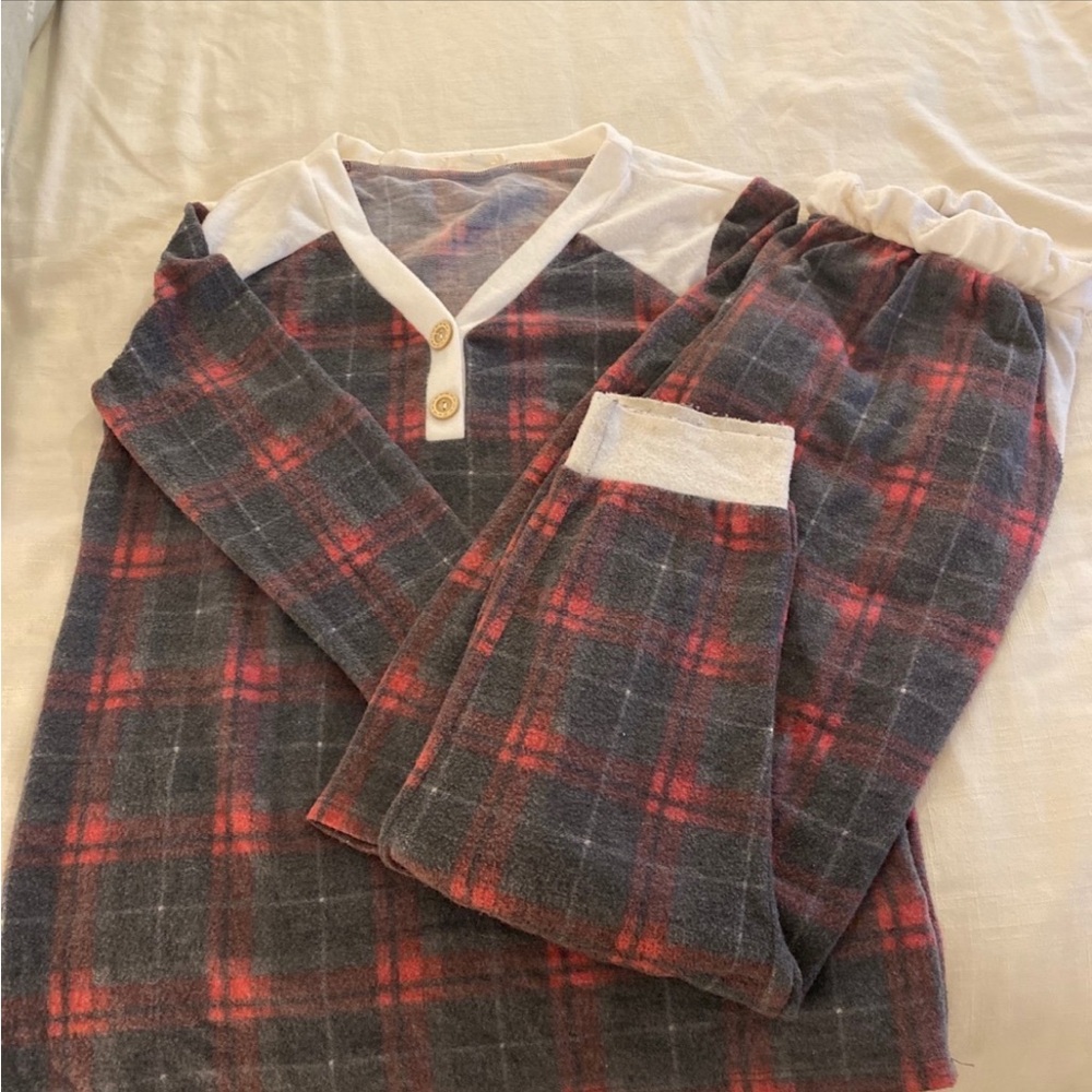 Plaid pajama Set